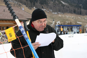 Ansage im Zielbereich