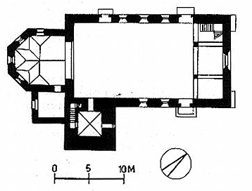 Grundriss Mittelberger Kirche
