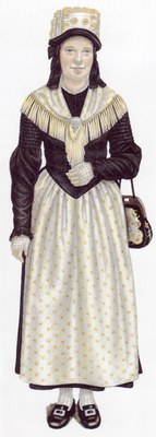 Walliser Sonntagstracht aus Simplon Dorf