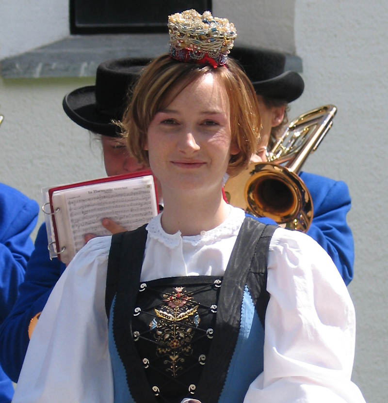 Mädchen in Brand