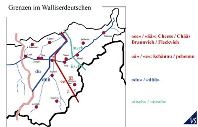 Grenzen im Walliserdeutschen