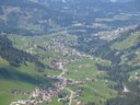 Blick auf Mittelberg, Hirschegg und Riezlern